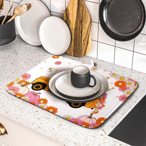 Lovely Ghost Dish Drying Mat (Lovely Ghost 605 / 18" x 16")