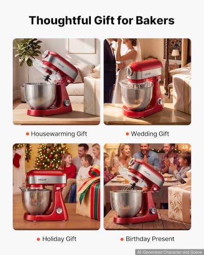 5.3 Qt Tilt Head Stand Mixer 400W Metal Electric Dough Mixer (5L)