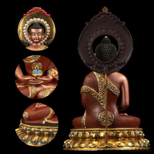Hand Painted Amitabha Buddha Statue