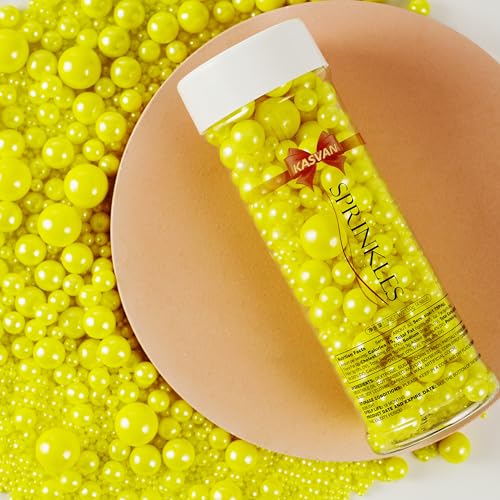 Yellow Pearl Sugar Sprinkles (4.58 Ounce)