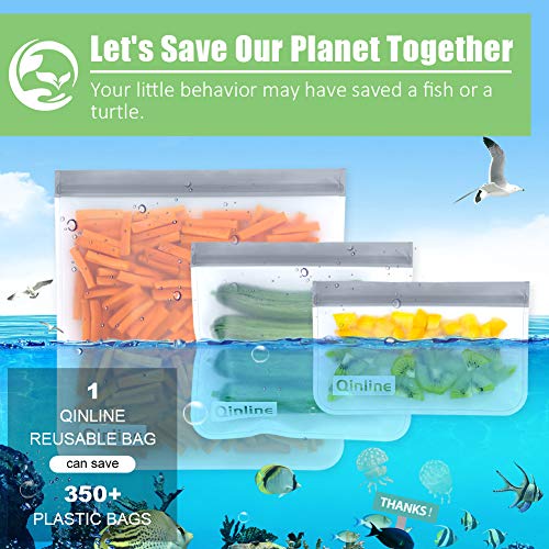 Reusable Food Storage Bags (Grey)