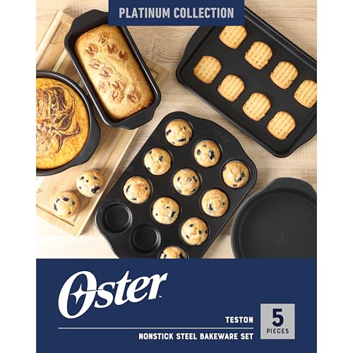 Teston 5 Piece Carbon Steel Baking Pans Bakeware Set w