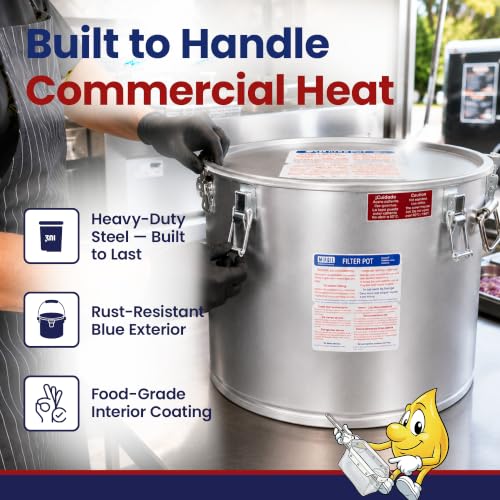 5 Gallon Oil Grease Bucket & Filter Pot (#40L-5 Gallon)