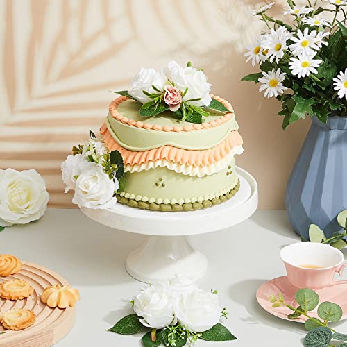 9 Pcs Cake Flower Toppers Floral Wedding Cake Decoration