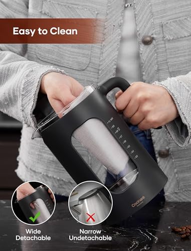 Electric Tea Kettle with Infuser (Wood)