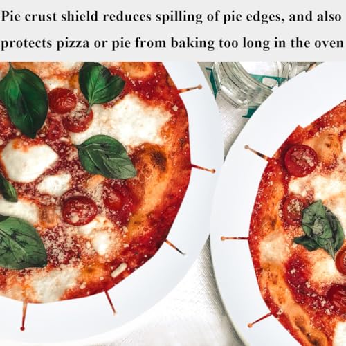 Adjustable Pie Crust Shields (Deep Transparent)