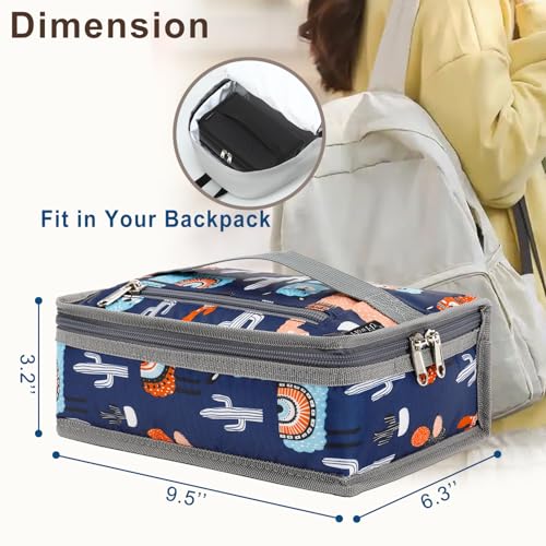 Small Insulated Lunch box Portable Soft Bag Mini Cooler Thermal Meal Tote Kit with Handle for Work & School