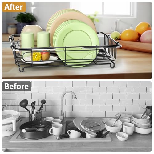 Expandable in Sink Dish Drying Rack