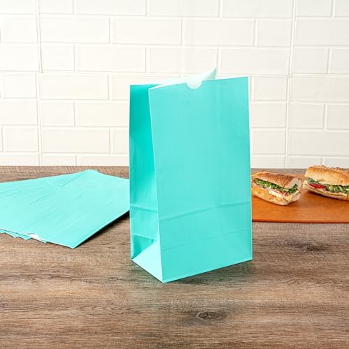 Turquoise Paper Bag (12 lb / Turquoise)