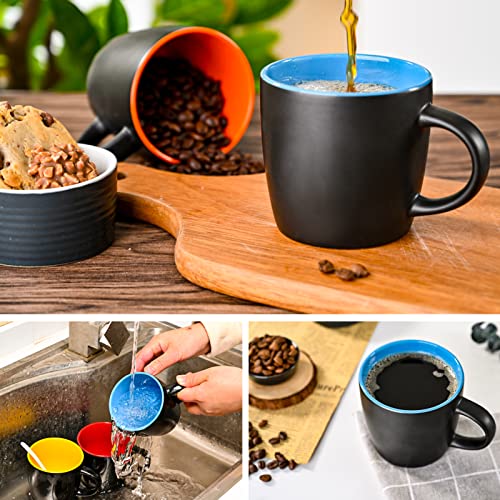 11oz ceramic Coffee Mug Sets Matte Black Porcelain Mug Multiple colors Cups for Coffee (11oz)