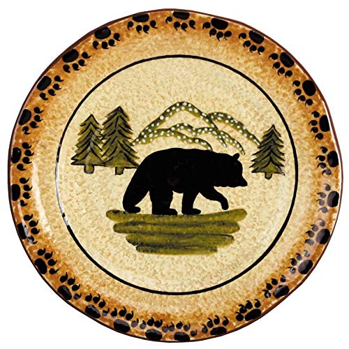 Rustic Bear 16 Piece Ceramic Dinnerware Set with Plates (Rustic Bear / 16 Piece)