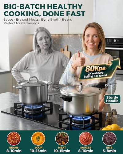 Stainless Steel Pressure Cooker (10.6 Quarts)