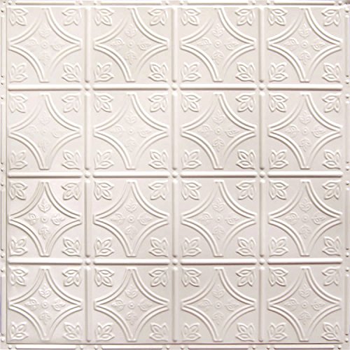 Tin Backsplash [5 (Pattern #3 / Creamy White Satin)