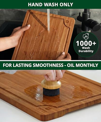 Wooden Cutting Boards for Kitchen Appliances (3-Piece / Brown)