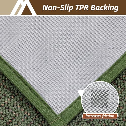 Hallway Runner Rugs Non (Green / 2' x 6')