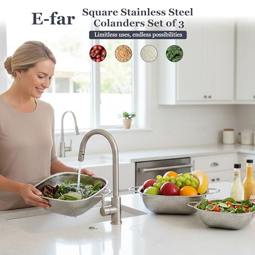 Stainless Steel Colander Set of 3 (3 Count)