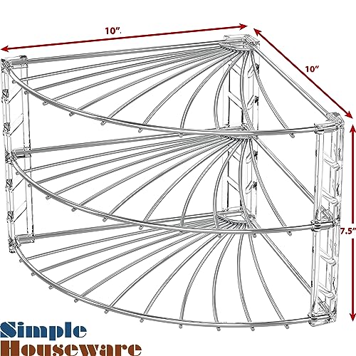 3 Tier Counter Corner Shelf Organizer