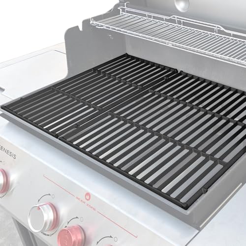 18.75 Inch Cast Iron Grill Grates for Weber Genesis II 300 Series (18.74" Weber Genesis II 300)