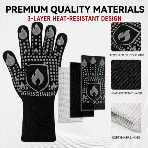 BBQ & Grill Gloves (Gray / Large)