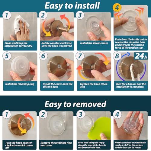 Suction Cup Hooks for Shower (2 Count)