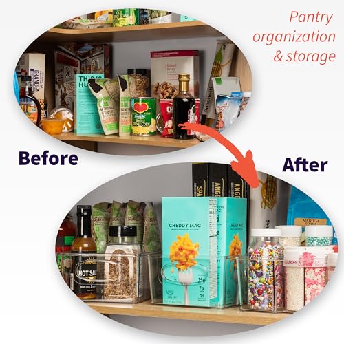 Pantry Organizers and Storage and Cabinet Organizer (10.5"L x 6"W x 3.5"H)