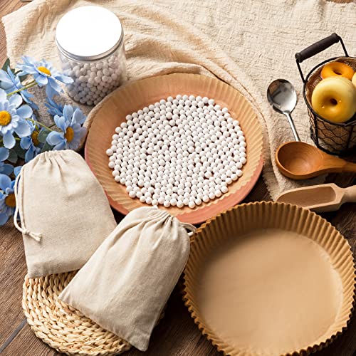 2 Pcs 2 lb Pie Weights Ceramic (White)