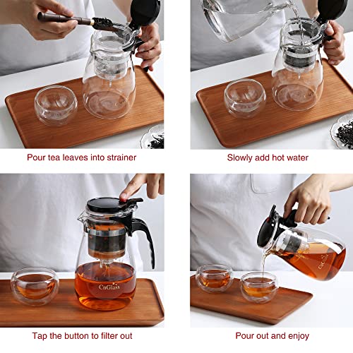 Glass Teapot with Removable Infuser (25oz(750ml))