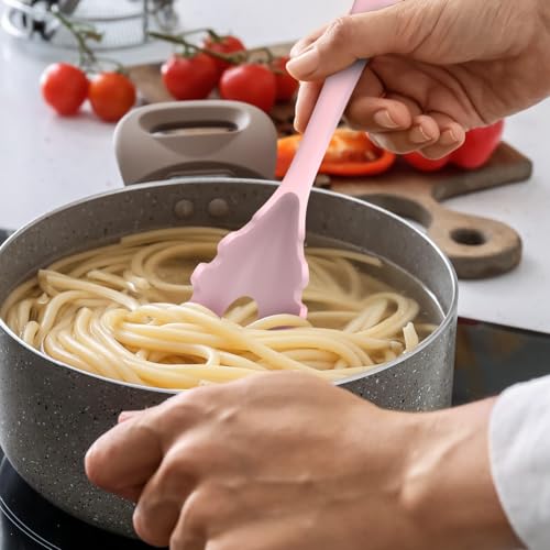 Silicone Cooking Utensils Set (Pink)