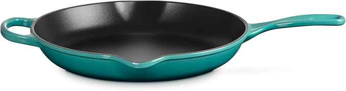 Le Creuset Enameled Cast Iron Signature Round Skillet, 11.75", Riviera