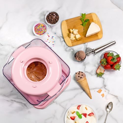 Electric Ice Cream Maker (2 QT / Stainless Pink)