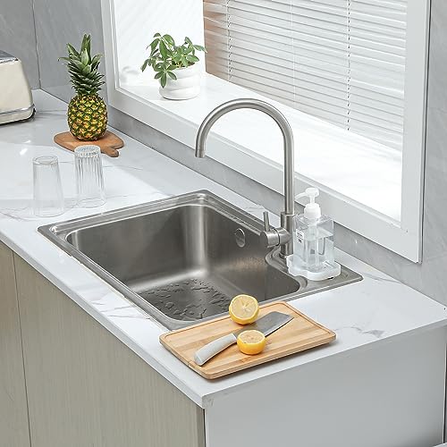 Silicone Soap Dish with Drain Spout (Translucent / S(4.9"×3.2"))