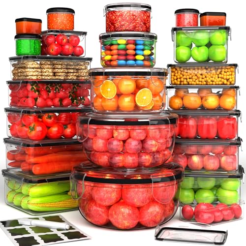 44 Pcs Food Storage Containers with Lids Airtight (44 Pcs)