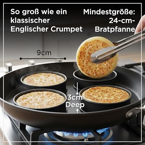 Crumpet Rings Nonstick 3.5 inch