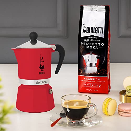 Rainbow Moka Pot in Red (6 Cups / Red)