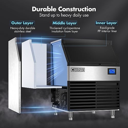 Commercial Ice Maker Machine 260LBS (260LBS/DAY / Stainless Steel)