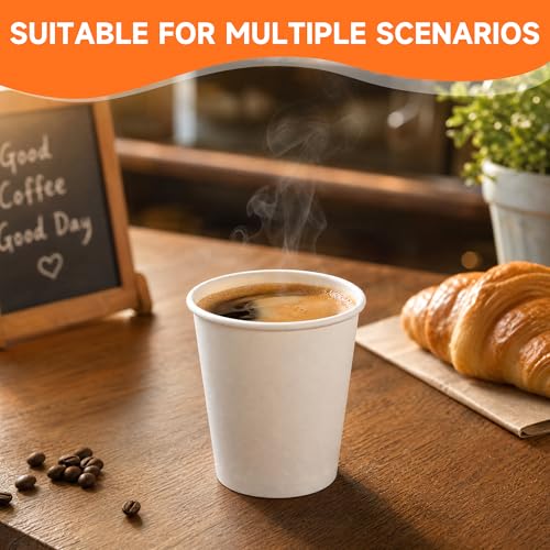 600 Pack 3 oz Bathroom Paper Cups for Mouthwash (White / 3 oz)