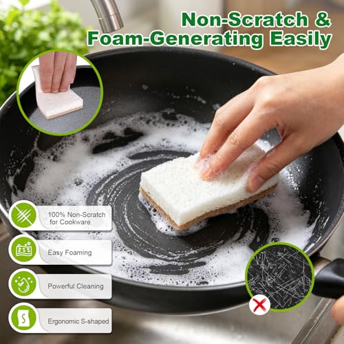 Kitchen Dish Sponges (Brown-s Shape)