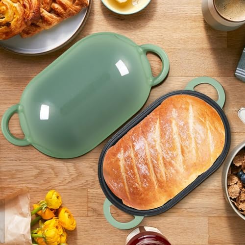 2.5 QT Enameled Cast Iron Sourdough Bread Oven (Fig Green / 2.5 QT)