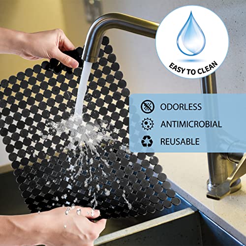 Sink Protectors Mat for Kitchen Sink (Black)