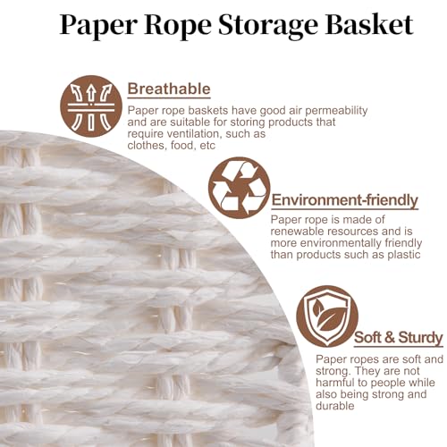 Wicker Storage Basket (White)