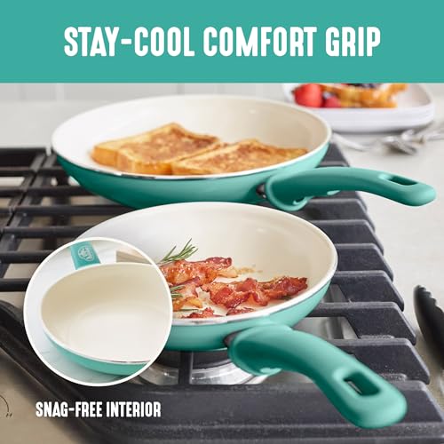 8 Piece Nonstick Cookware Set (8 Piece Cookware Set / Turquoise)