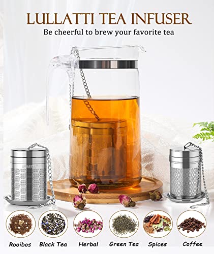 2+1）Pack 304 Steel Fine Mesh Tea Infusers for Loose Leaf Tea (Mixed-Size / 3 Pack)