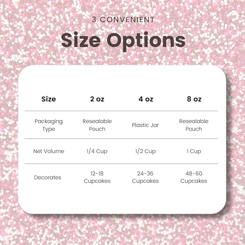 Valentines Nonpareil Sprinkle Mix (Red, Pink, White)