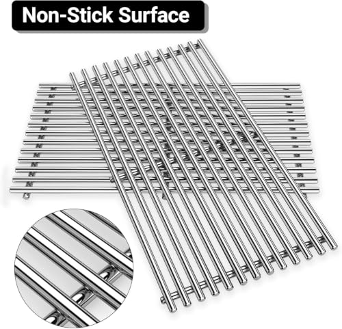 Spirit Grill Grates Stainless Steel 7637 for Weber Spirit E210 Grill Replacement for Weber Spirit 200 & Spirit GS4 II E210 Grill Parts for Weber Spirit Stainless Steel Grates 17.5" E210 E220 S210 S220 (17.5" x 20.51" -7637 Spirit 200 Front)