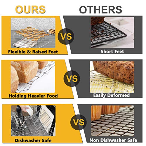 Cooling Rack Set of 2 (Silver / 16.5" x 11.4")