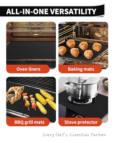Large Roll Up Oven Liners (Black / 75"L x 17"W)
