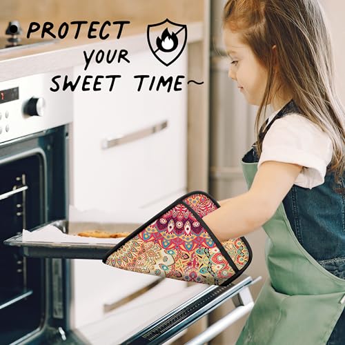 Colorful Abstract Mandala Floral Pot Holders for Kitchen (Haodh-13)