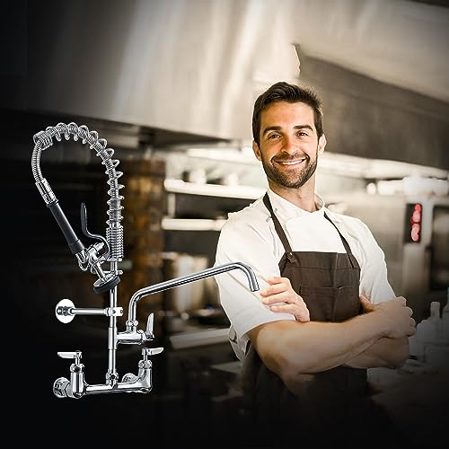 Commercial Kitchen Faucet (Chrome)