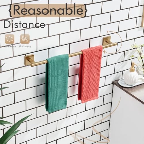 Towel Bar Bathroom Towel Holder for Bath Kitchen Cabinet Towel Rails 20 Inch Champagne Bronze Stainless Steel B4005CPG (Champagne Bronze / 20-Inch)