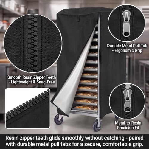 Bread Rack Cover 23"x28"x32" Black Oxford Fabric (23"x28"x32")